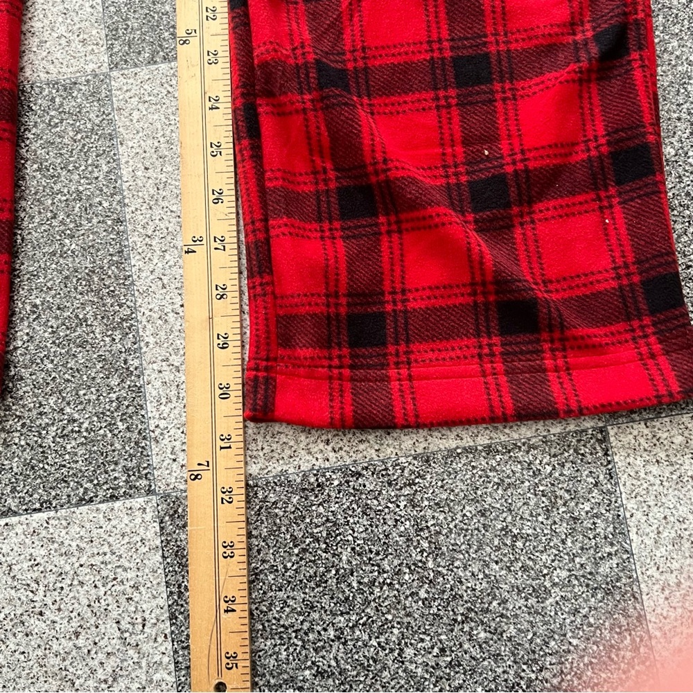 ❤️3/$15 Wondershop Men's Red and Black Plaid Pajama Pants- M - Picture 3 of 6